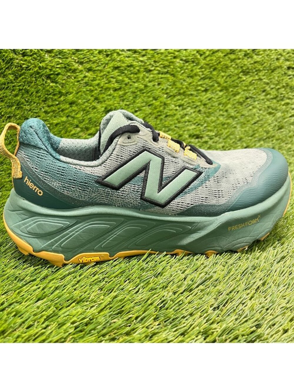 New Balance Fresh Foam x Hierro v9 Mens Size 7EE Green Running Shoes Sneakers